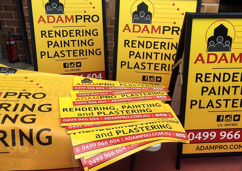 Corflute signs Sydney for events and promotions by Wild FX