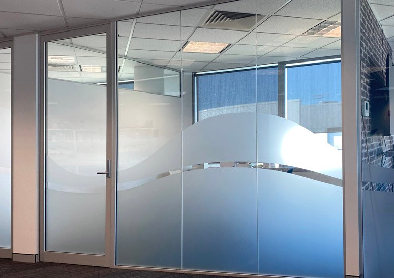 Window frosting and privacy film signs Sydney