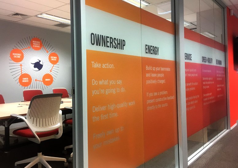 Privacy frosting window signage Sydney by Wild FX